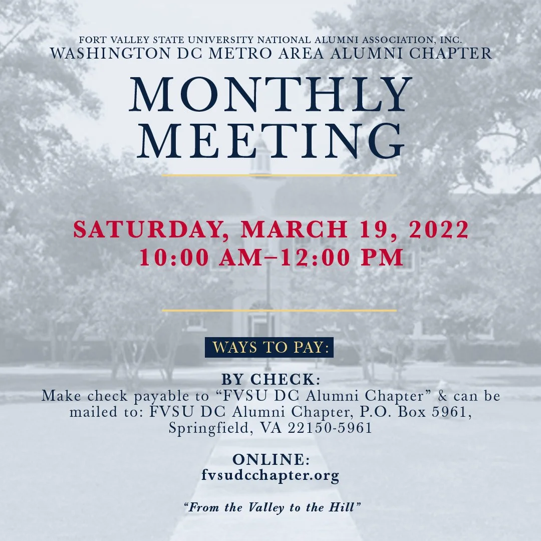 Monthly Alumni Chapter Meeting