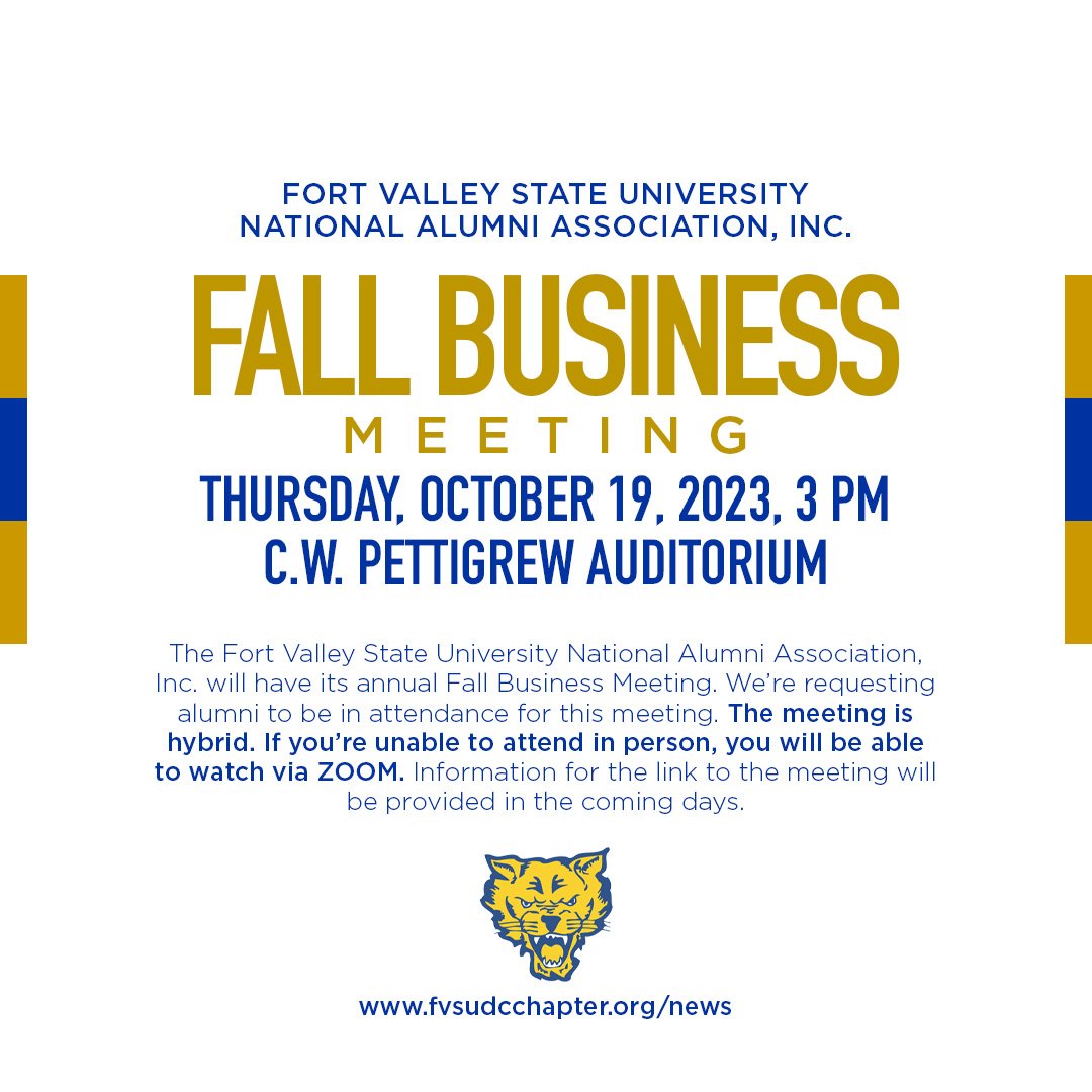 FVSU NAA, Inc. Fall Business Meeting