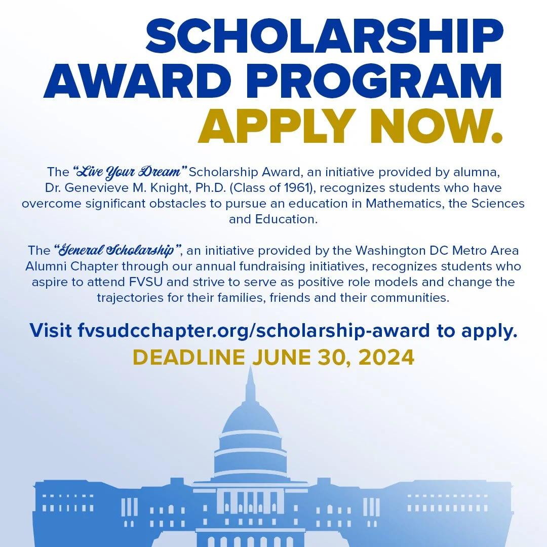 FVSU Washington DC Metro Area Alumni Chapter Scholarship Award Program