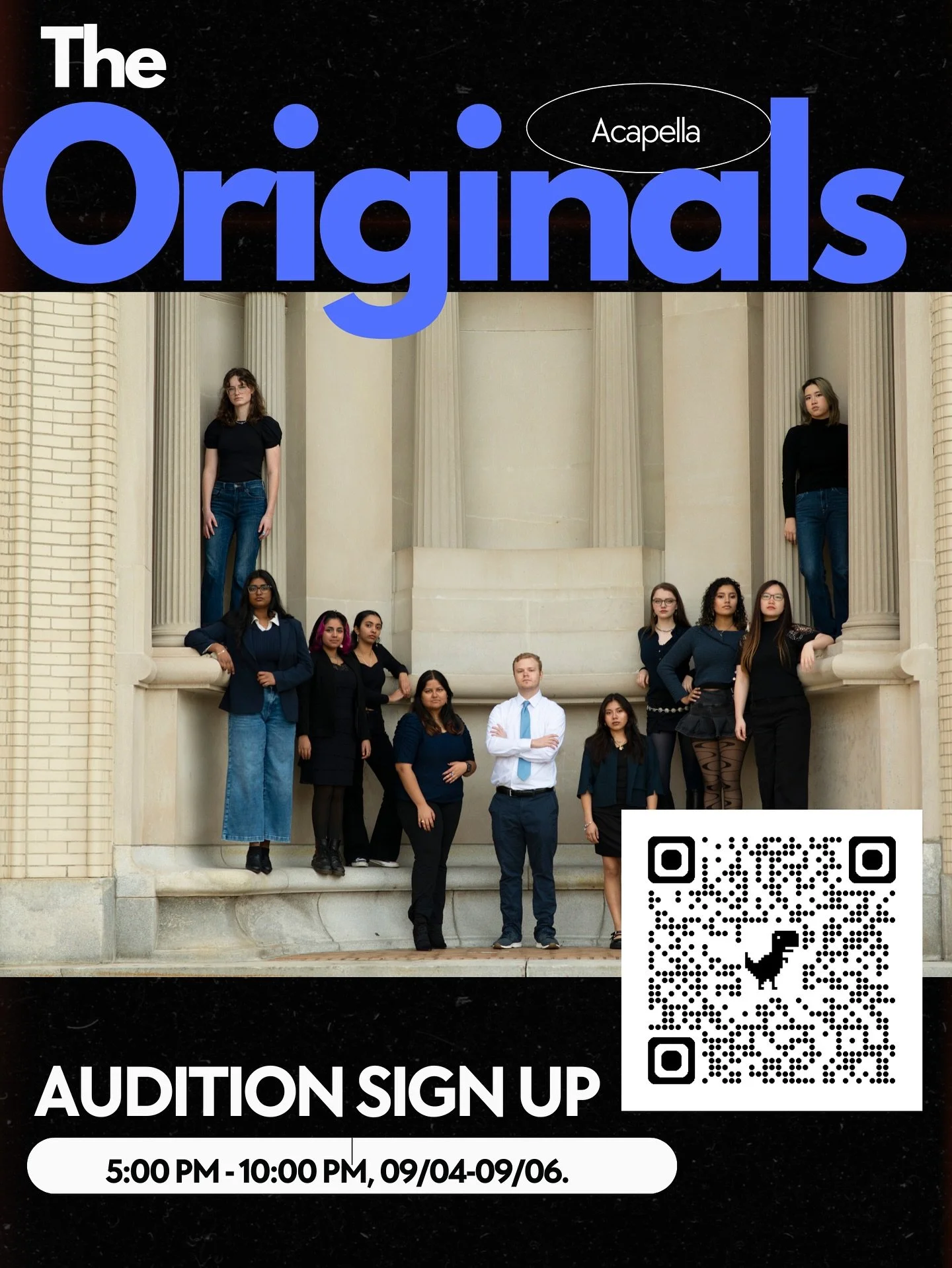 Auditions are rolling around the corner! Make sure to sign up if you are interested in joining the O&rsquo;s through the QR code in this post or link in the bio.