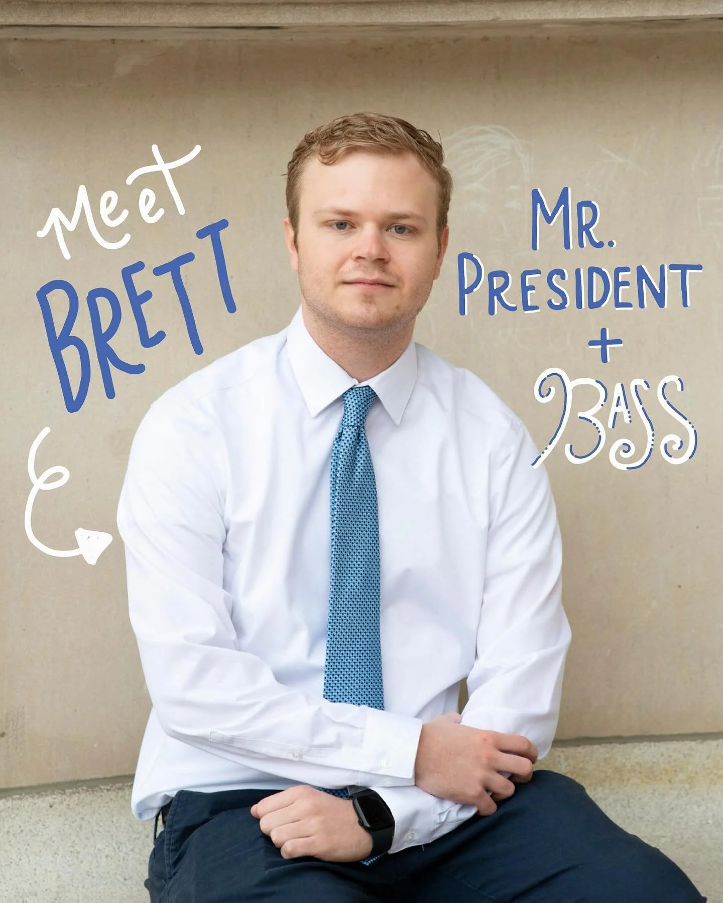 Meet Brett, President of the O&rsquo;s! 💙✨ Brett majored in Psychology as part of The Dietrich Undergraduate Class of &lsquo;24 and is currently pursuing a major in Public Policy &amp; Management as part of The Heinz Graduate Class of &lsquo;26. Fun