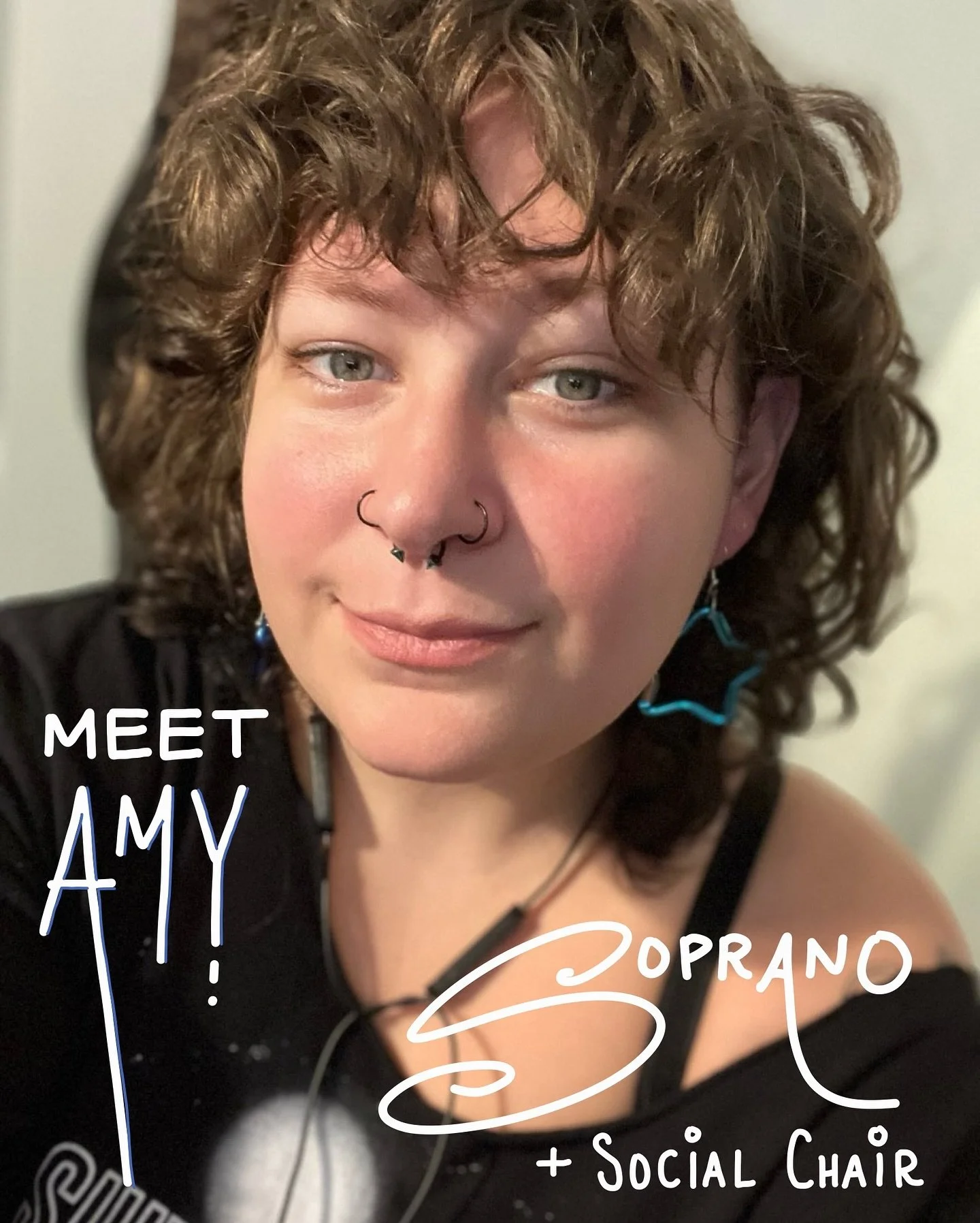 New member intros!!! Meet Amy! Our Social Chair, powerhouse Soprano, British 🇬🇧 ex-animator, and proudly Dropout TV&rsquo;s no. 1 fan.

Stay tuned 🎵 for more!!