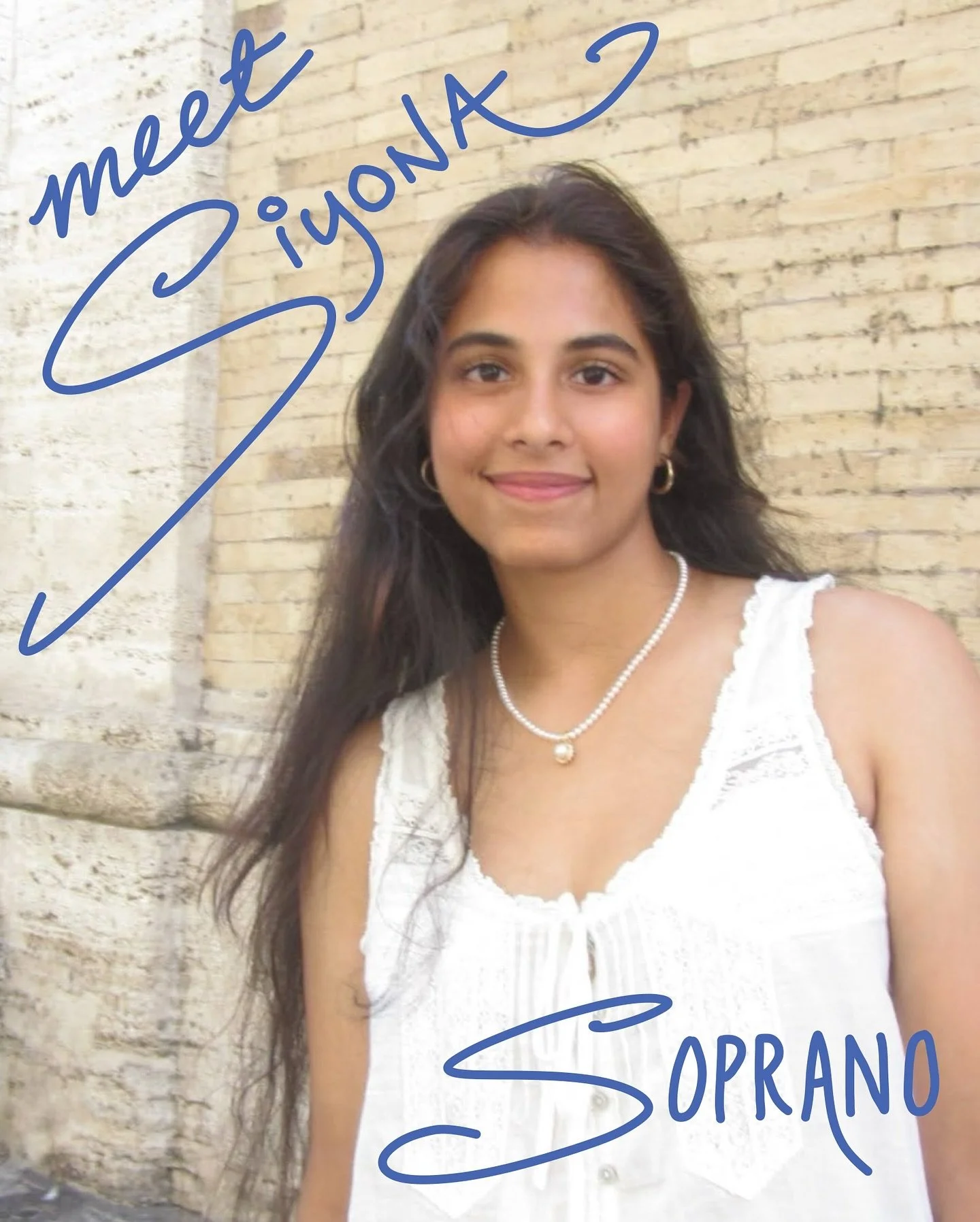 Meet Siyona - one of our new sopranos. Fun fact: she once used ChatGPT to sneak into a Coldplay concert&hellip;and somehow it worked! 🎤✨

Stay tuned 🎶 for more!