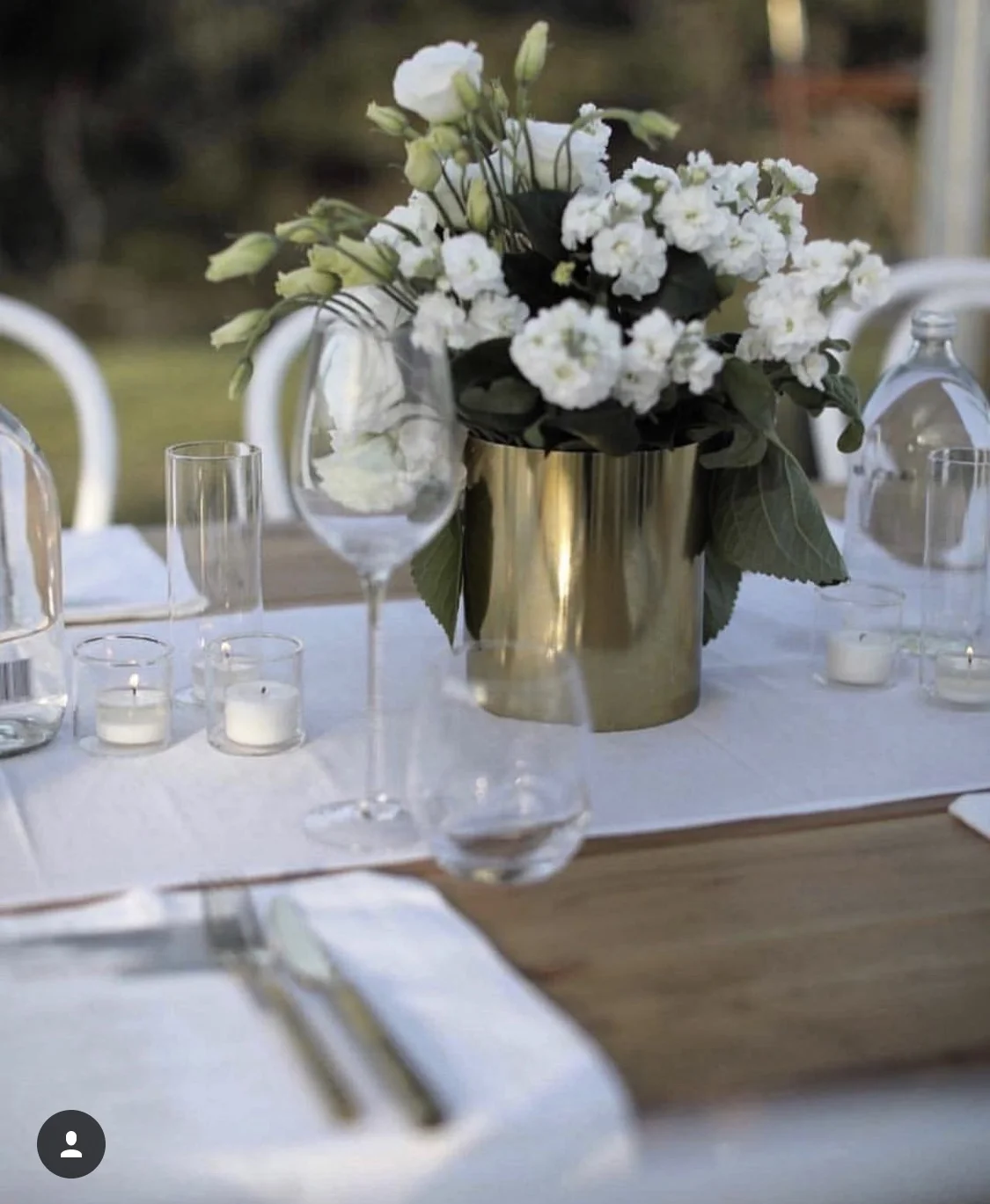 Our White Runners and Napkins styled by PS. I Love You Events , florals by Blush Florals , chairs by LL Furniture Hire , tables by Arkade , cutlery by Pretty Prop Shop , Imagery by Bubble Rock