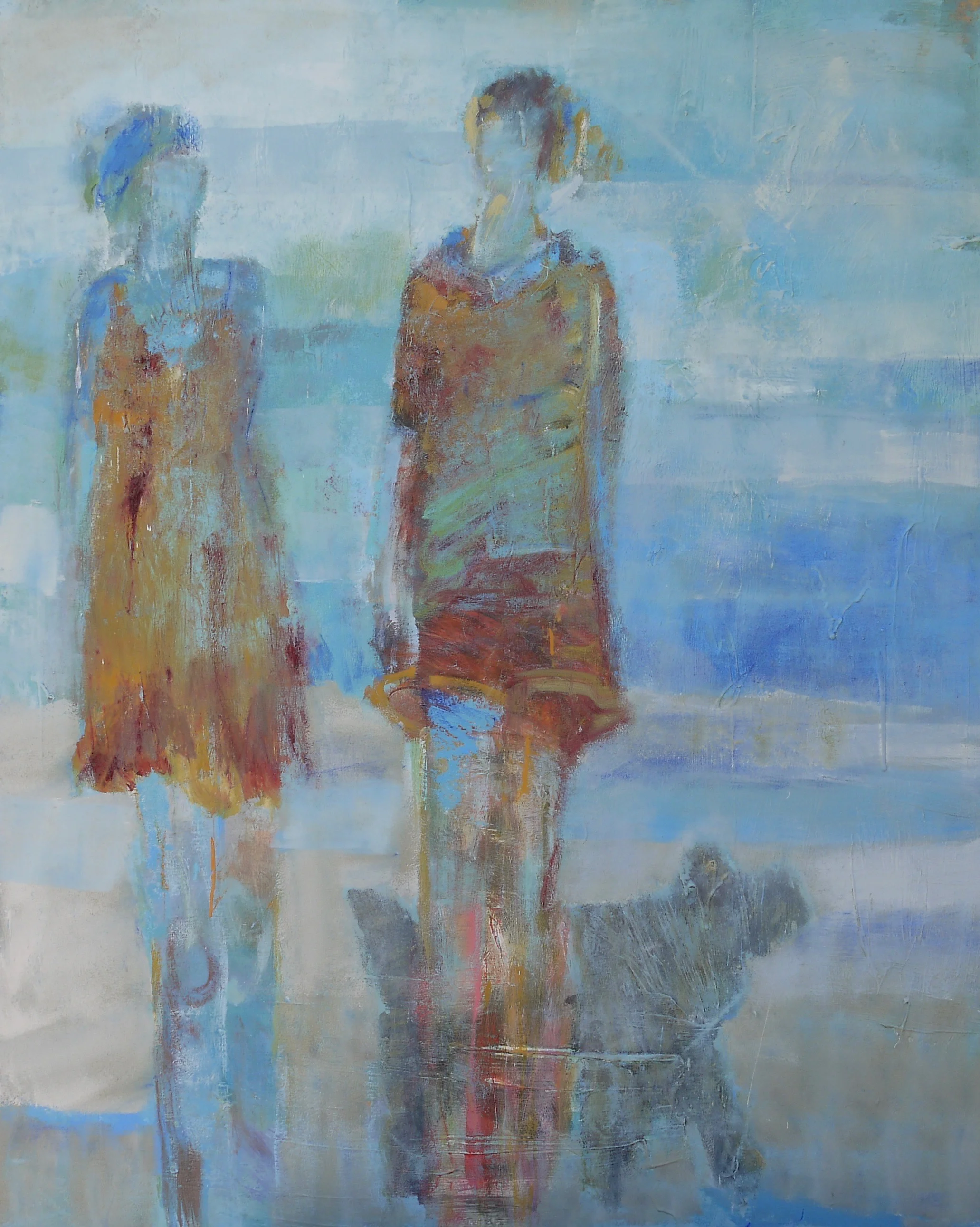 out with the dog 48" x 60"