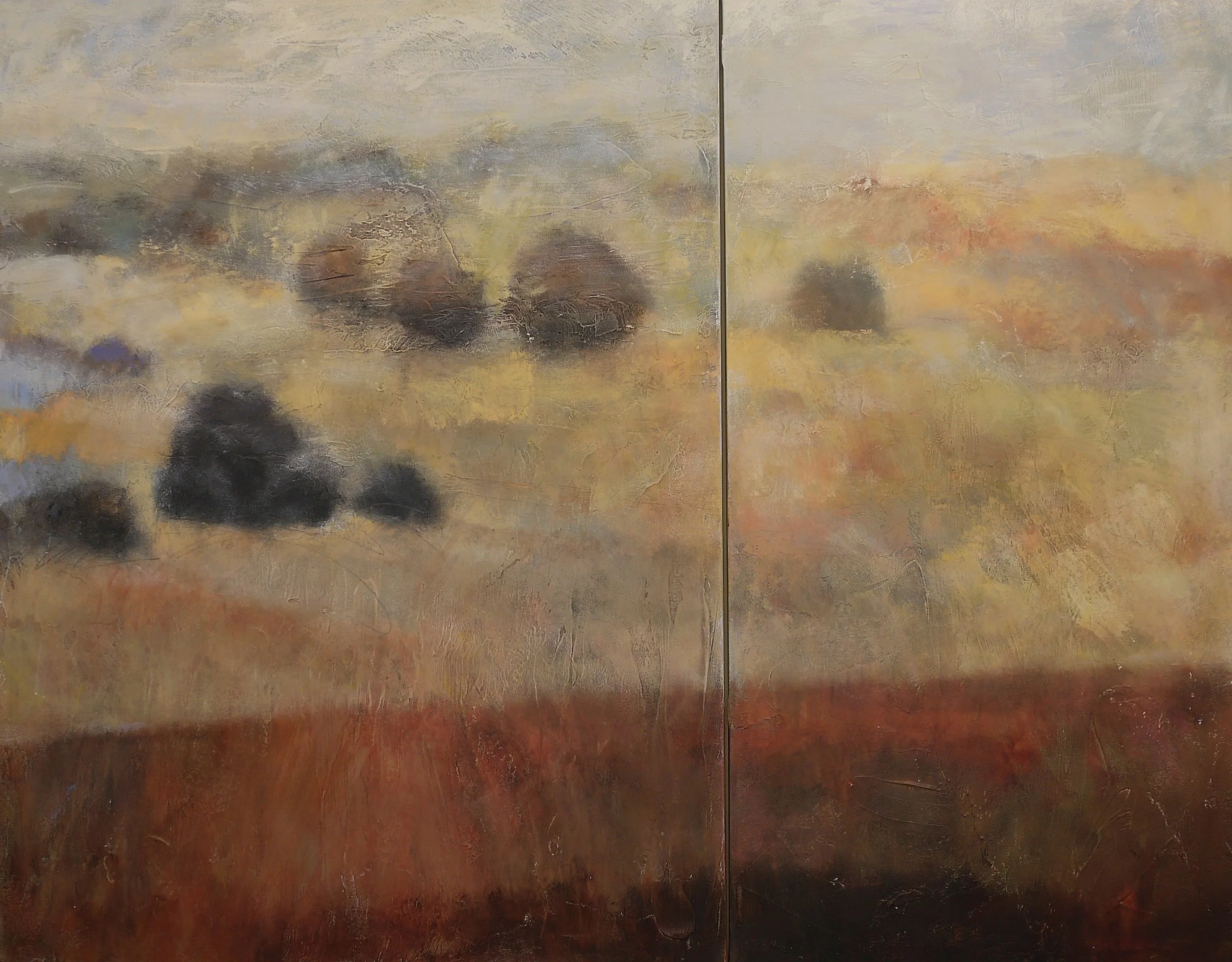 a feeling within 48" x 60" Diptych