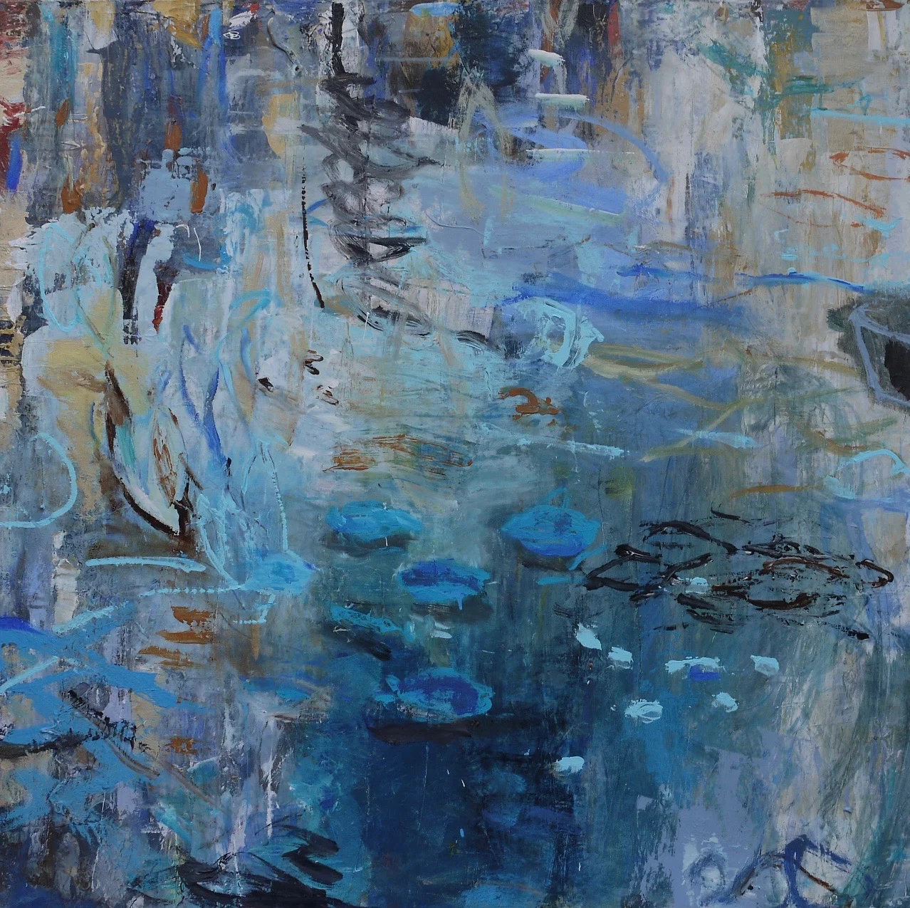 under water 48" x 48"