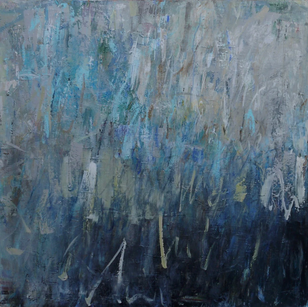 leaves falling 48" x48"