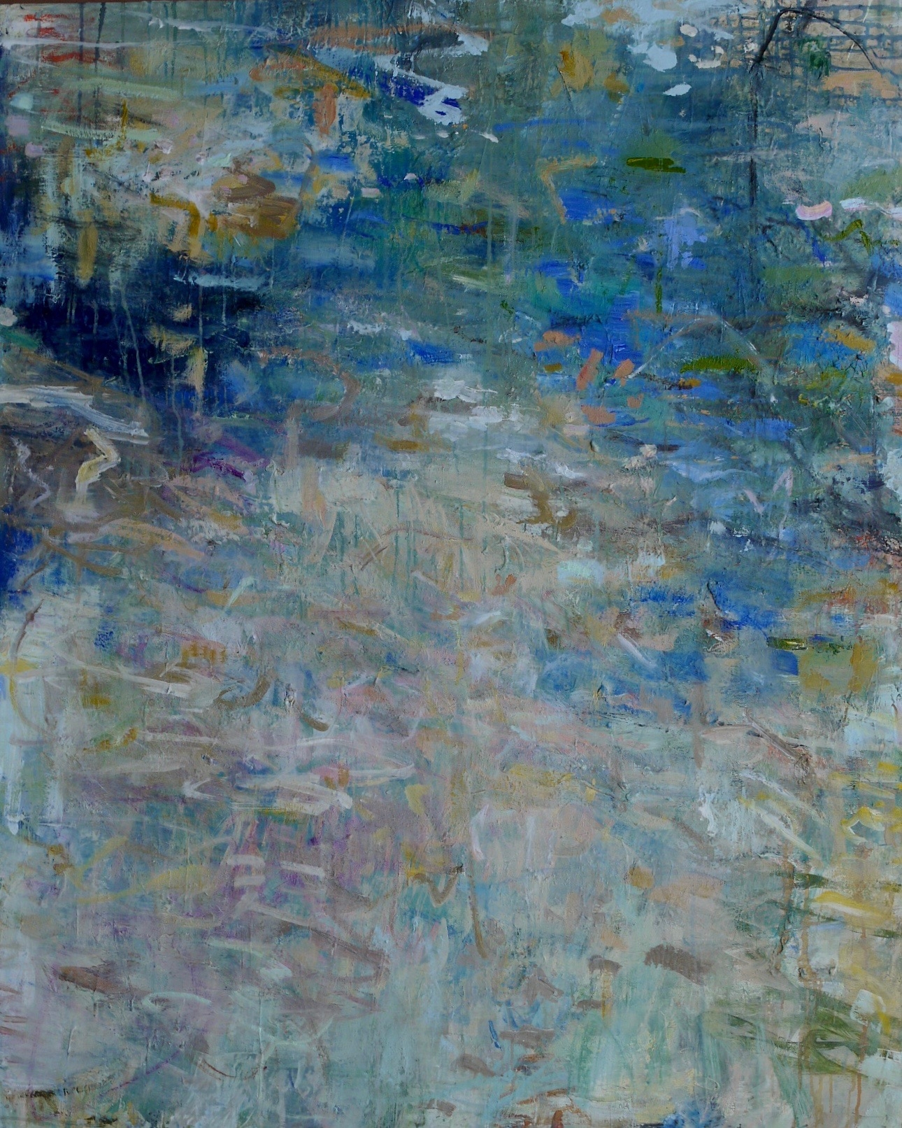 leaves in the water 60" x 48"