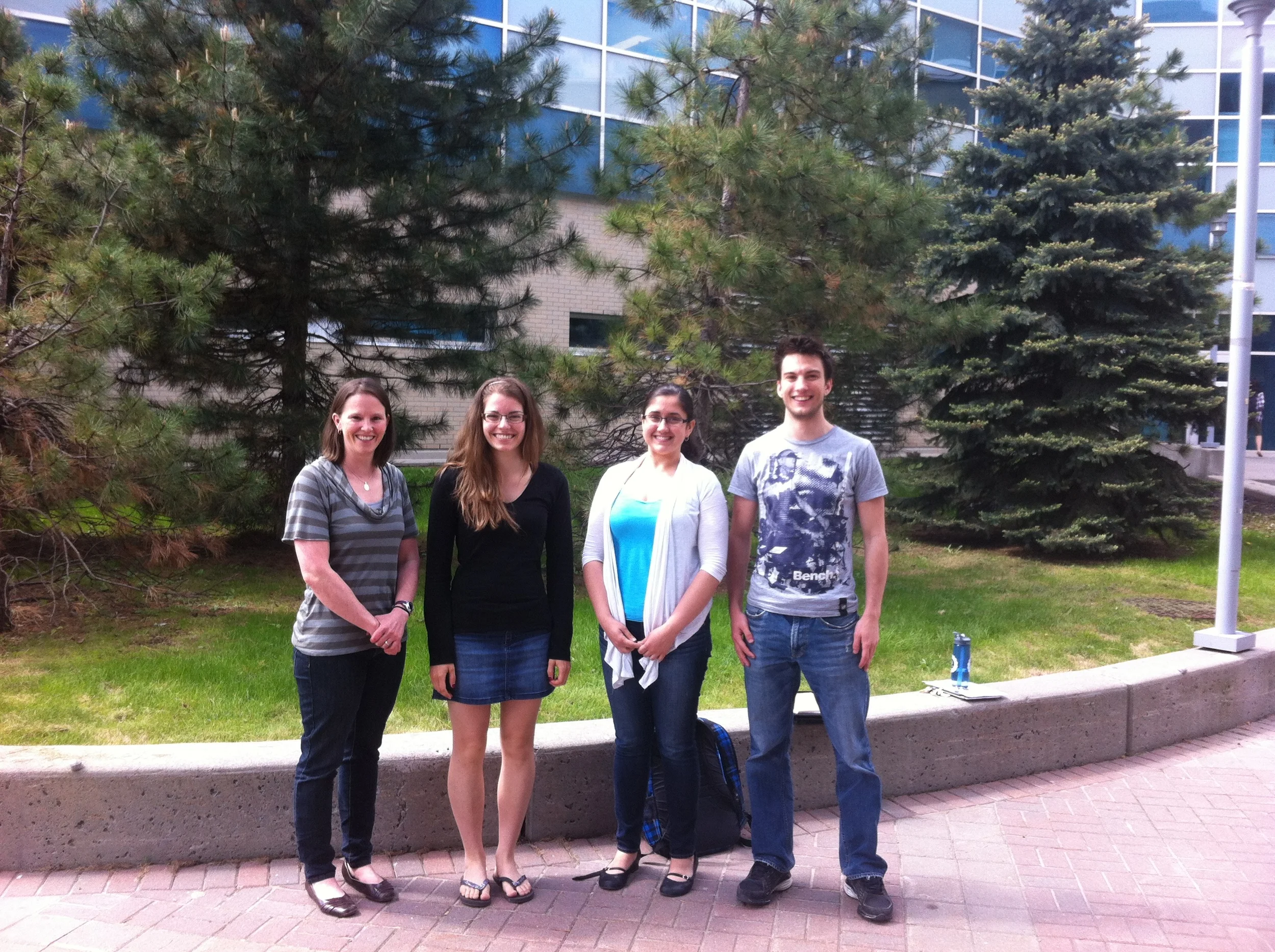 Summer 2014. Left to Right: Alison, Joëlle, Delphine, and Nik