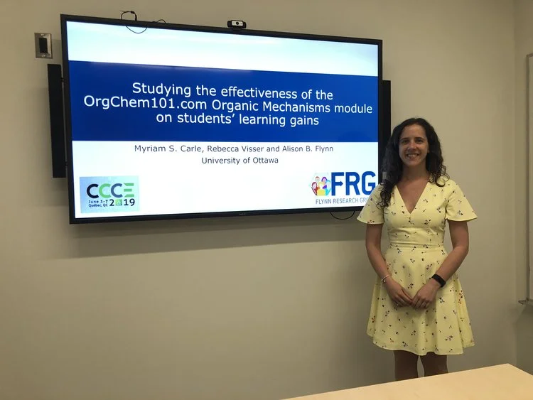 Myriam won a CCCE 2019 oral presentation award!