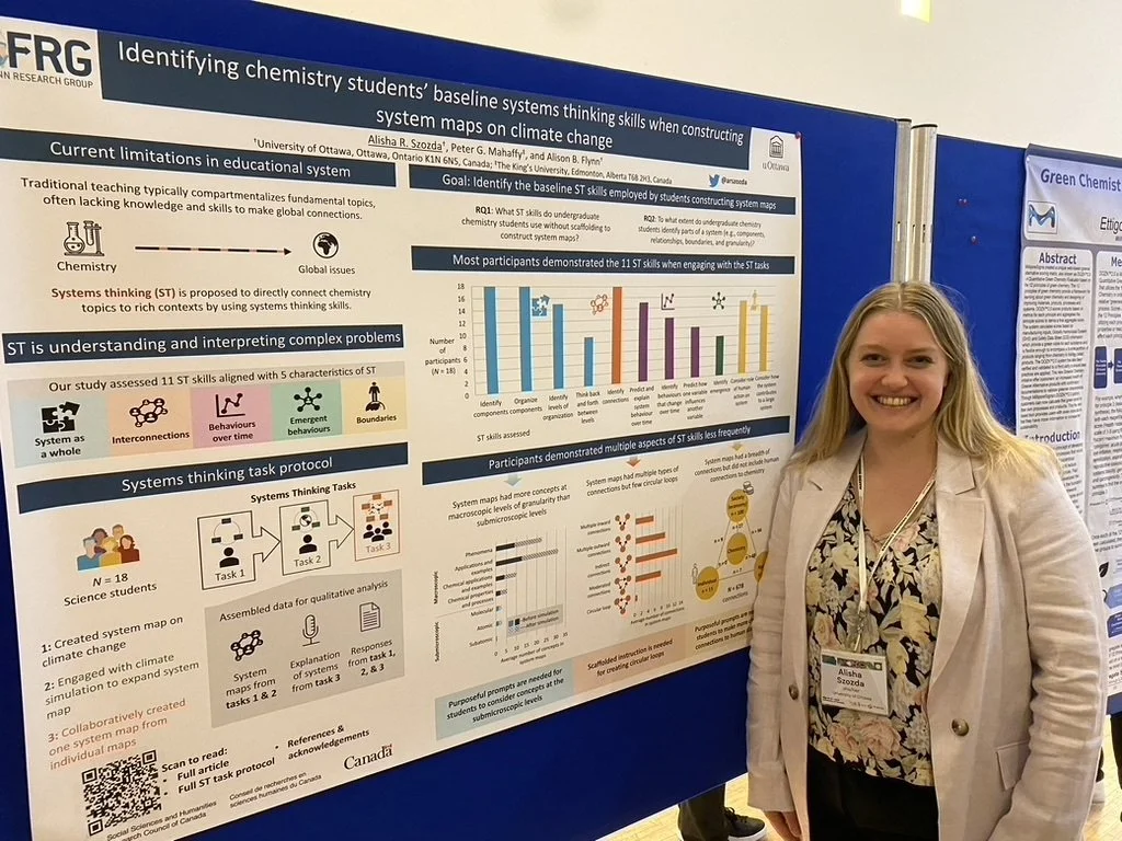 Alisha presented at the Green Chemistry Conference