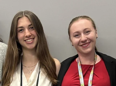 Congratulations to Our TA of the Year Award Recipients Slyvanna Pavão and Kathryn Bruyere!