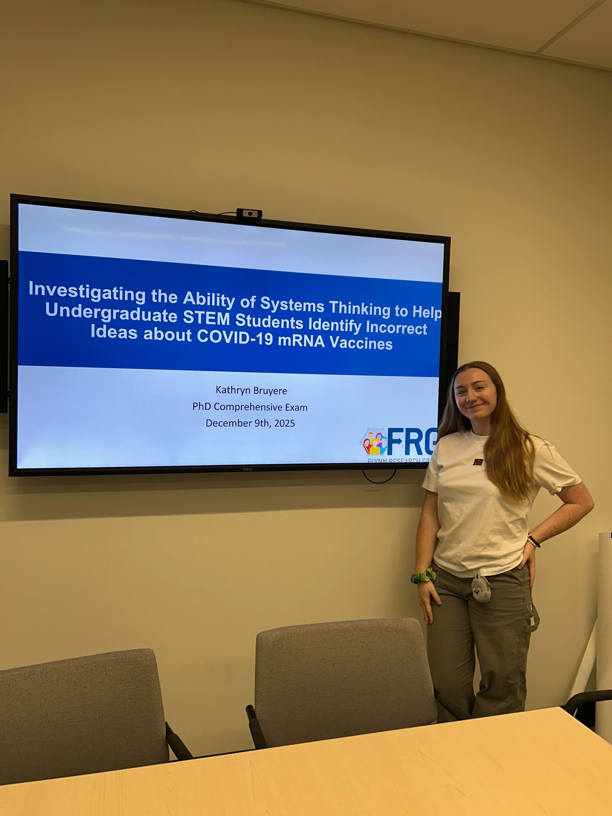 Congratulations to Kathryn Bruyere on Passing Her Comprehensive Exam!