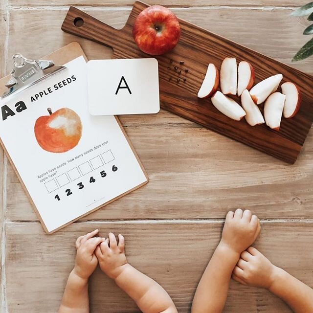 An apple a day...means a major sale announcement is ONE day away! For now, we are going to leave you hanging juuust like an apple on a tree. Hehehe⁣
⁣
Question for all of our educating parents in the meantime...what is one resource/topic you&rsquo;d 
