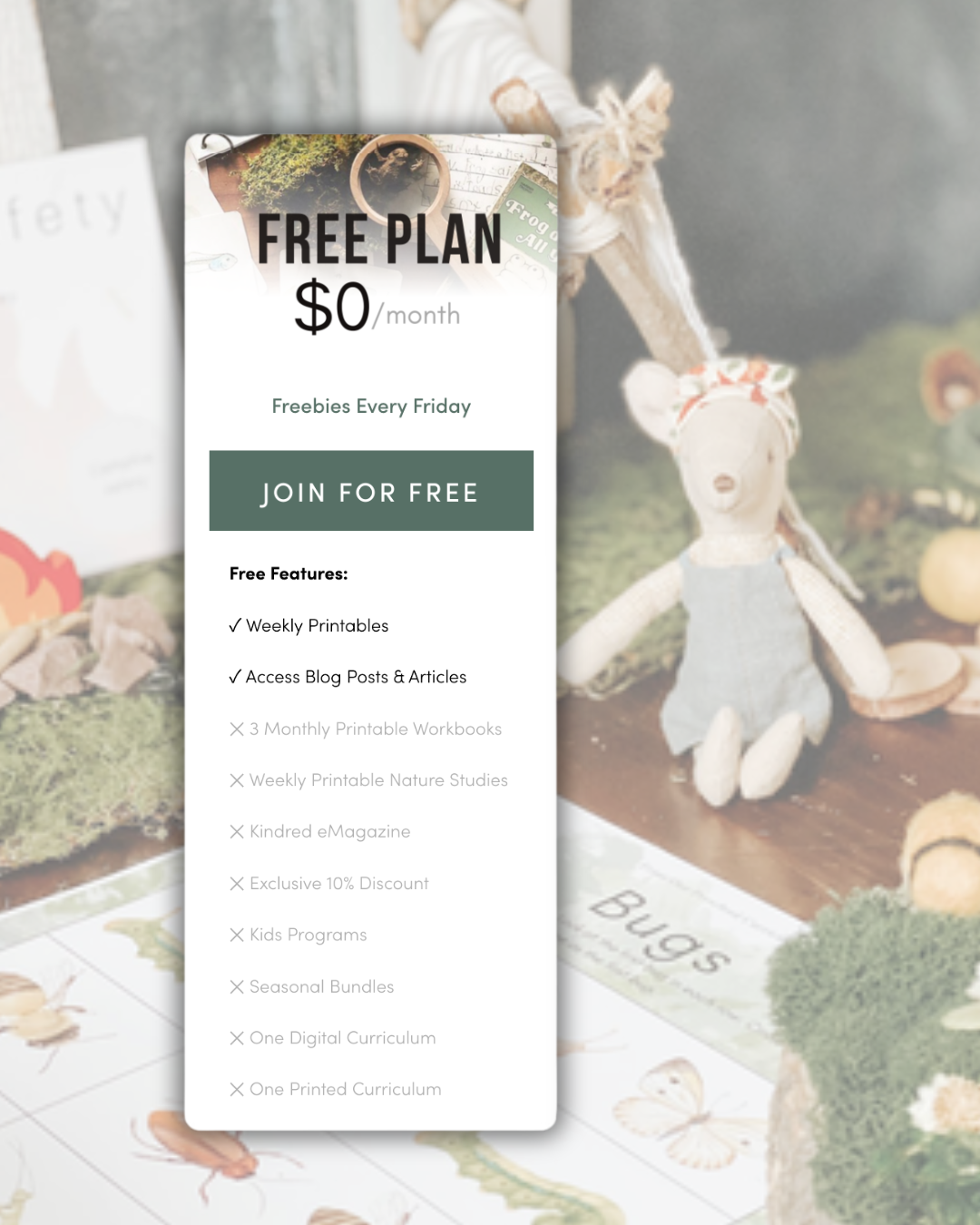 Monthly Education Resources for Families