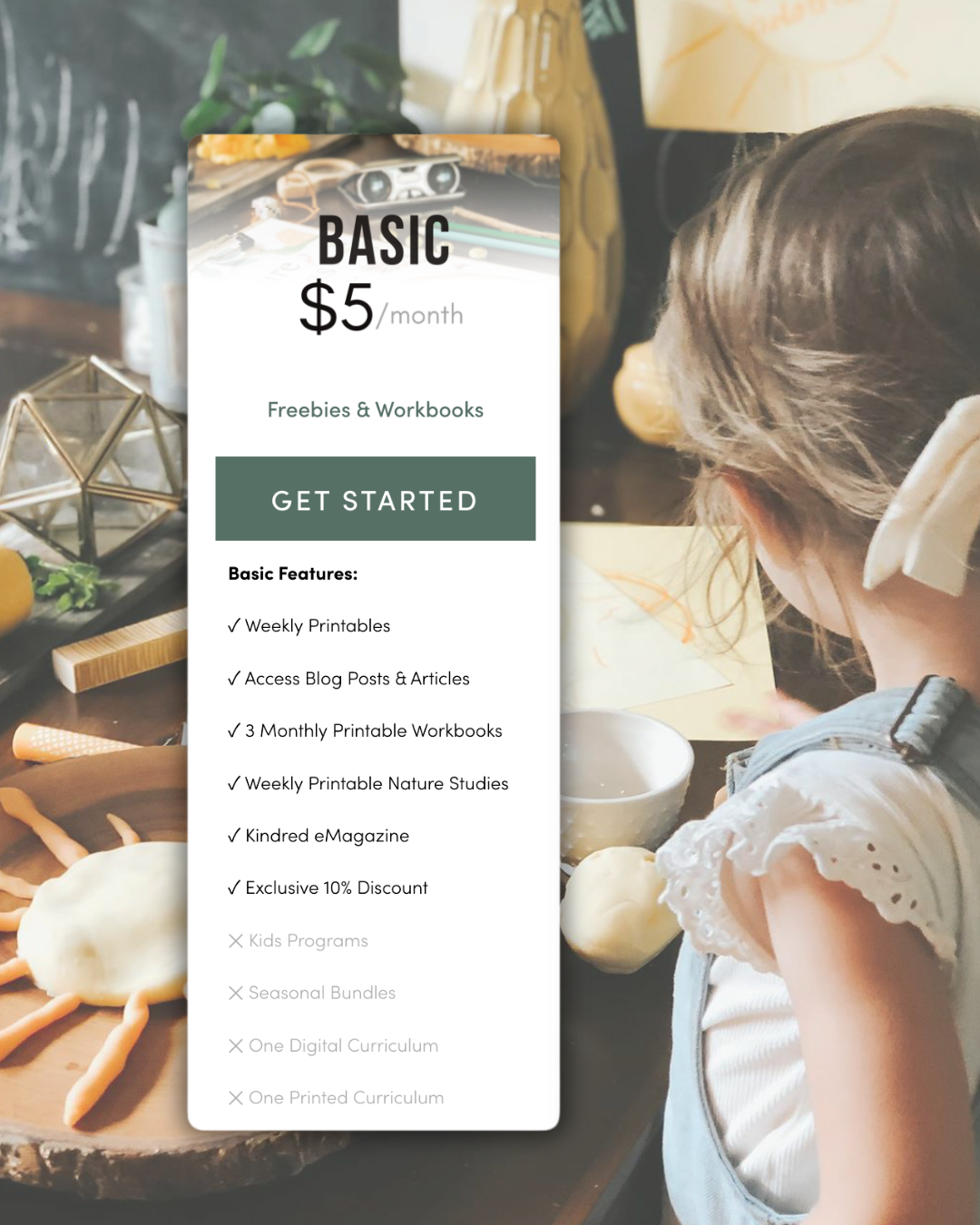 Monthly Education Resources for Families