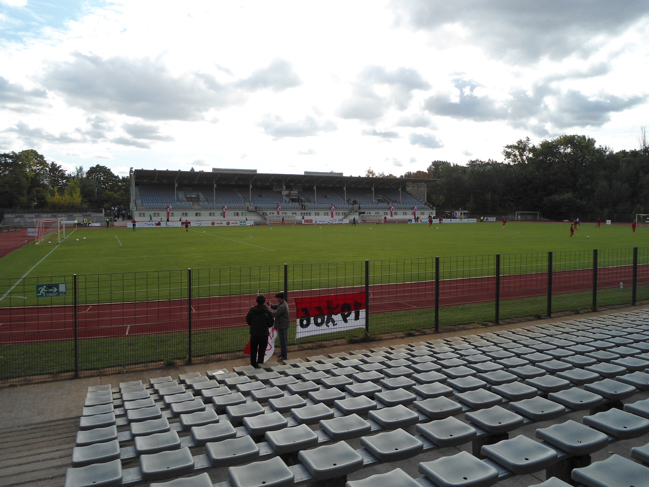 My new Haus: The Poststadion, home of the ASV Club.