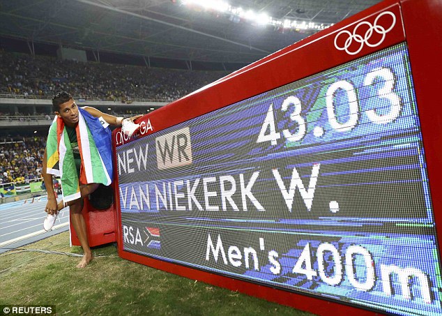 Wade van Niekerk breaks Michael Johnson's 400m record that has stood since 1999 