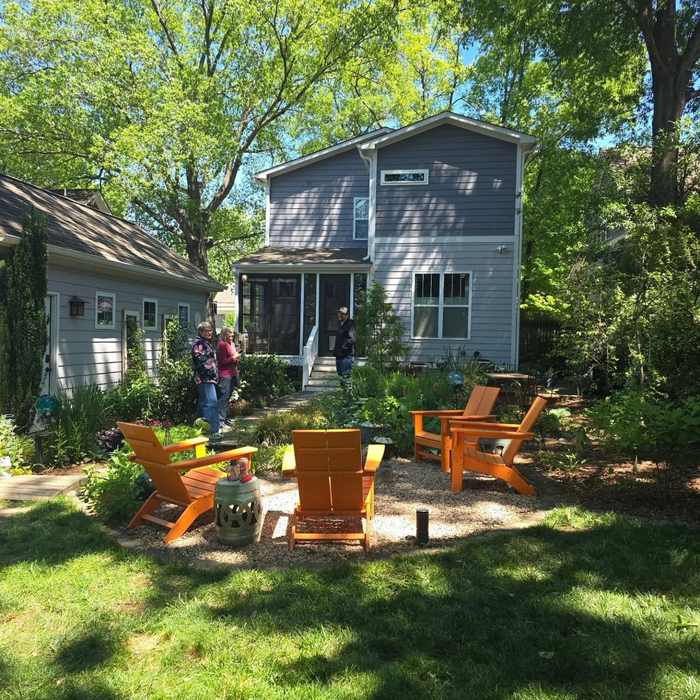 When we signed up as a sponsor for this year's @keepdurhambeautiful Garden Tour, we had no idea one of our homeowners was going to be on the tour!  What an honor to see the amazing back yard that has been created by the Peters-Oates family at this B.