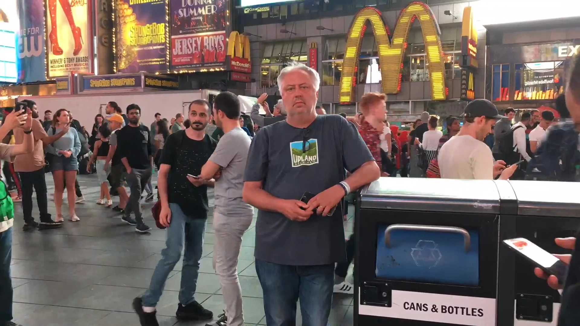 Brick Briscoe in Times Square