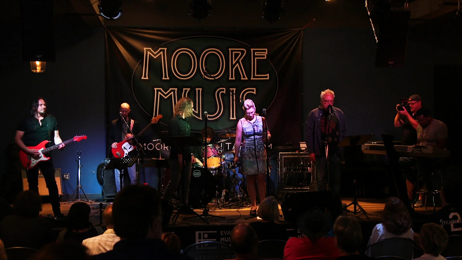 Brick Briscoe with The Song Show Orchestra during a live event in Evansville, Indiana