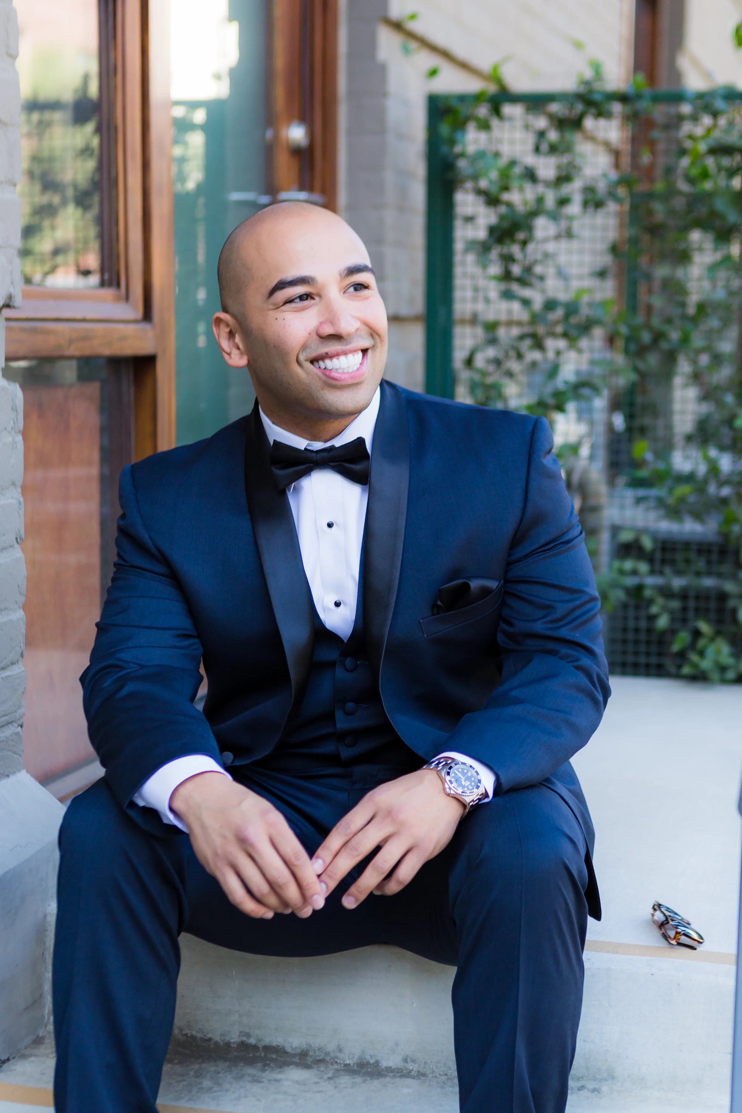 Groom Getting Ready