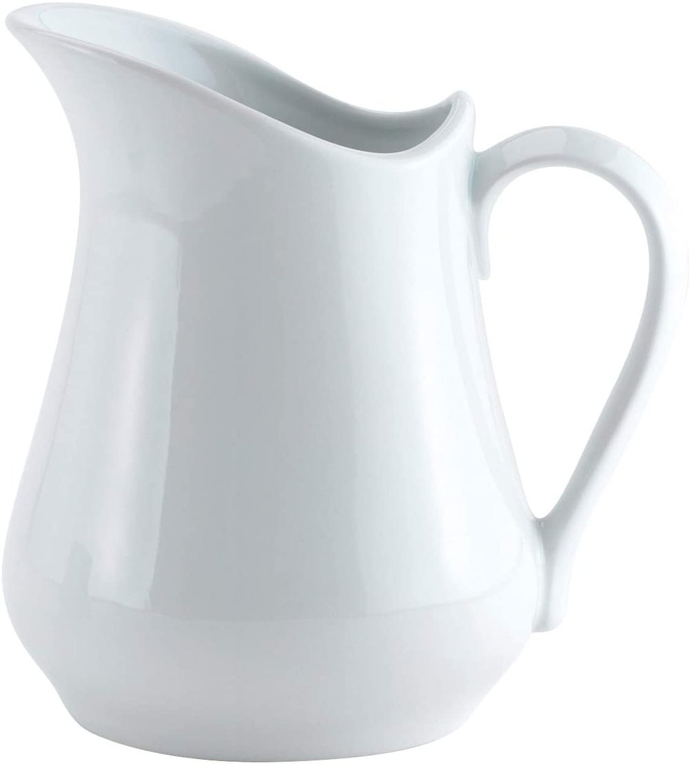 White Porcelain Pitcher