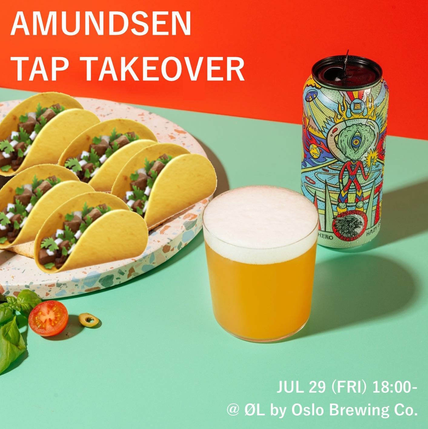 &hellip;

&ldquo;Amundsen Tap Takeover&rdquo;
July 29 (FRI) 18:00-
@amundsenbrewery 

自社のビール以外では久しぶりの、ノルウェーのブルワリー、AmundsenのTap Takeover開催のお知らせです🇳🇴

今回は10液種。
IPAを中心にSour (Berliner Weisse)からStoutまで色々ご用意致しましたので、この機会にぜひ！

そしてタコスとのペアリングもお忘れなく🌮

世界的にはTa