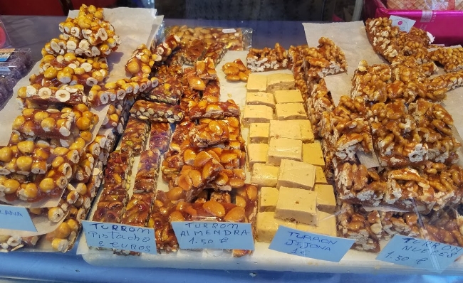 Turrones (hard and soft Spanish candy)