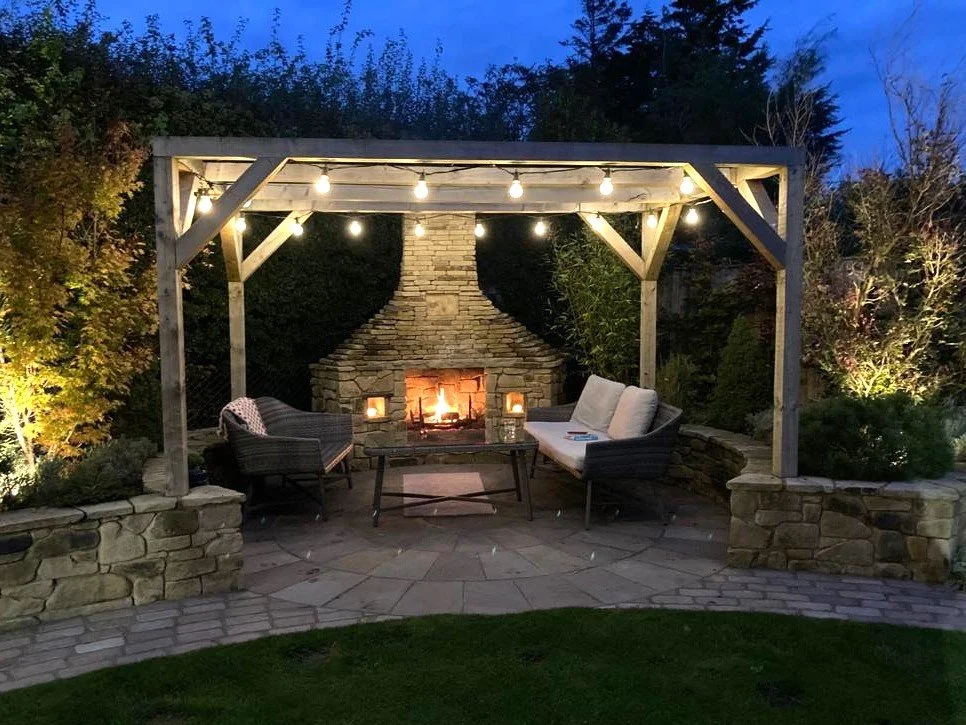 Garden stone outside fireplace.JPG