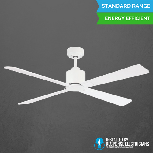 Install White 52 Energy Efficient Dc Fan Perth Electrician Response Electricians Install White 52 Energy Efficient Dc, Electrician Install Ceiling Fan