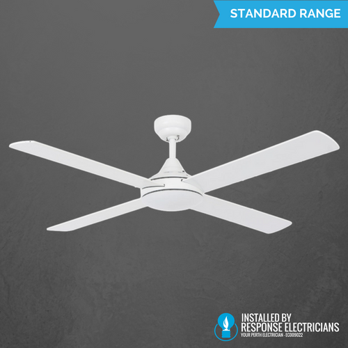 Install 132cm White Ceiling Fan Perth, Electrician To Install Ceiling Fan