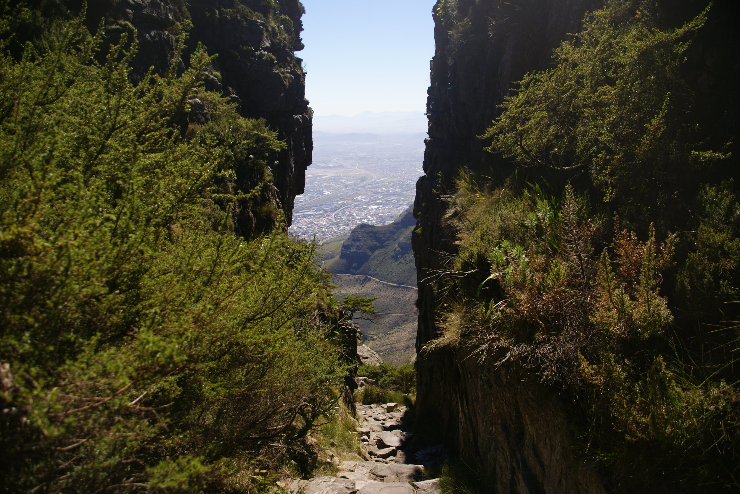 Beklimming van de tafelberg