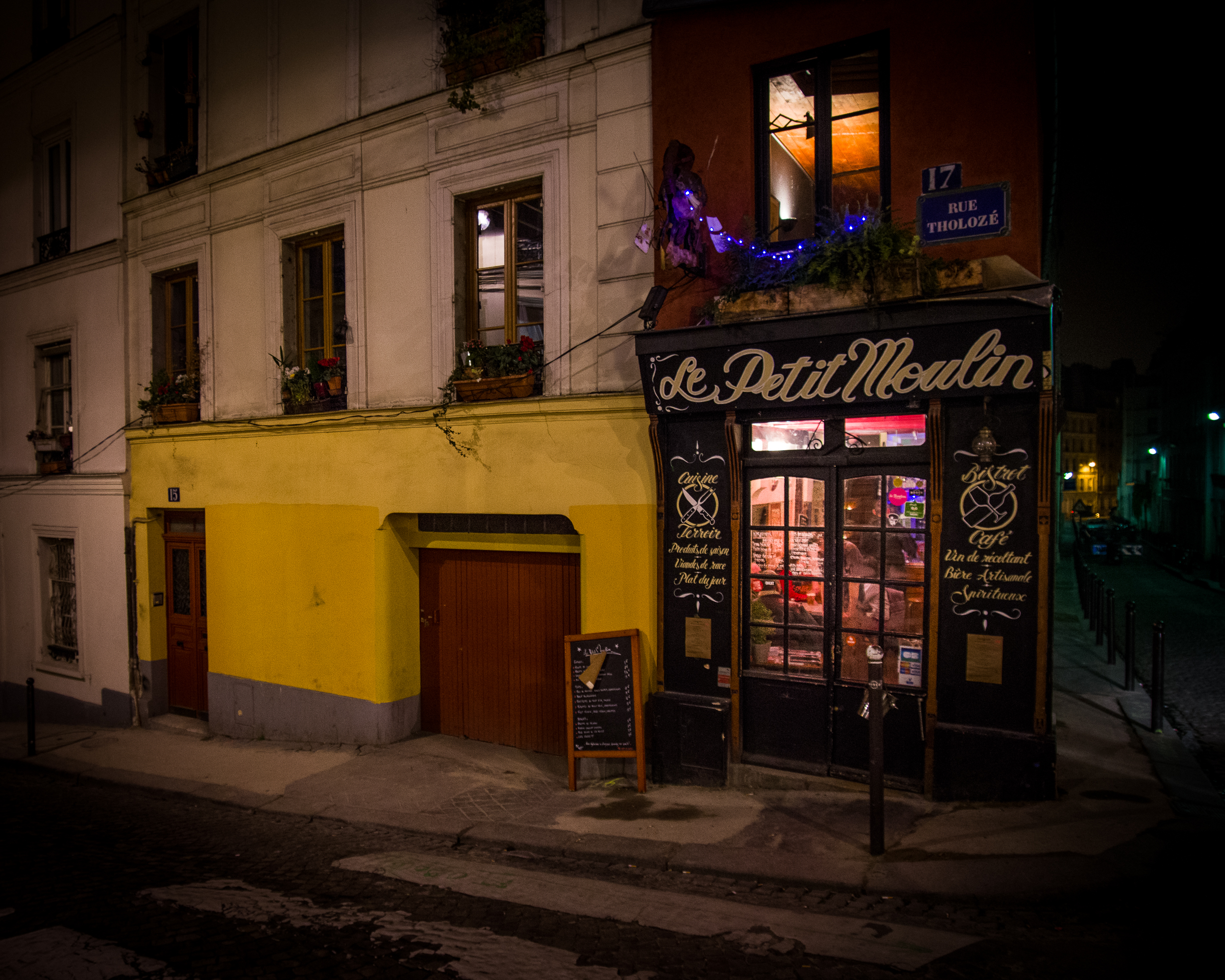 Het gezelligste restaurant van Parijs op 31 december 2016.