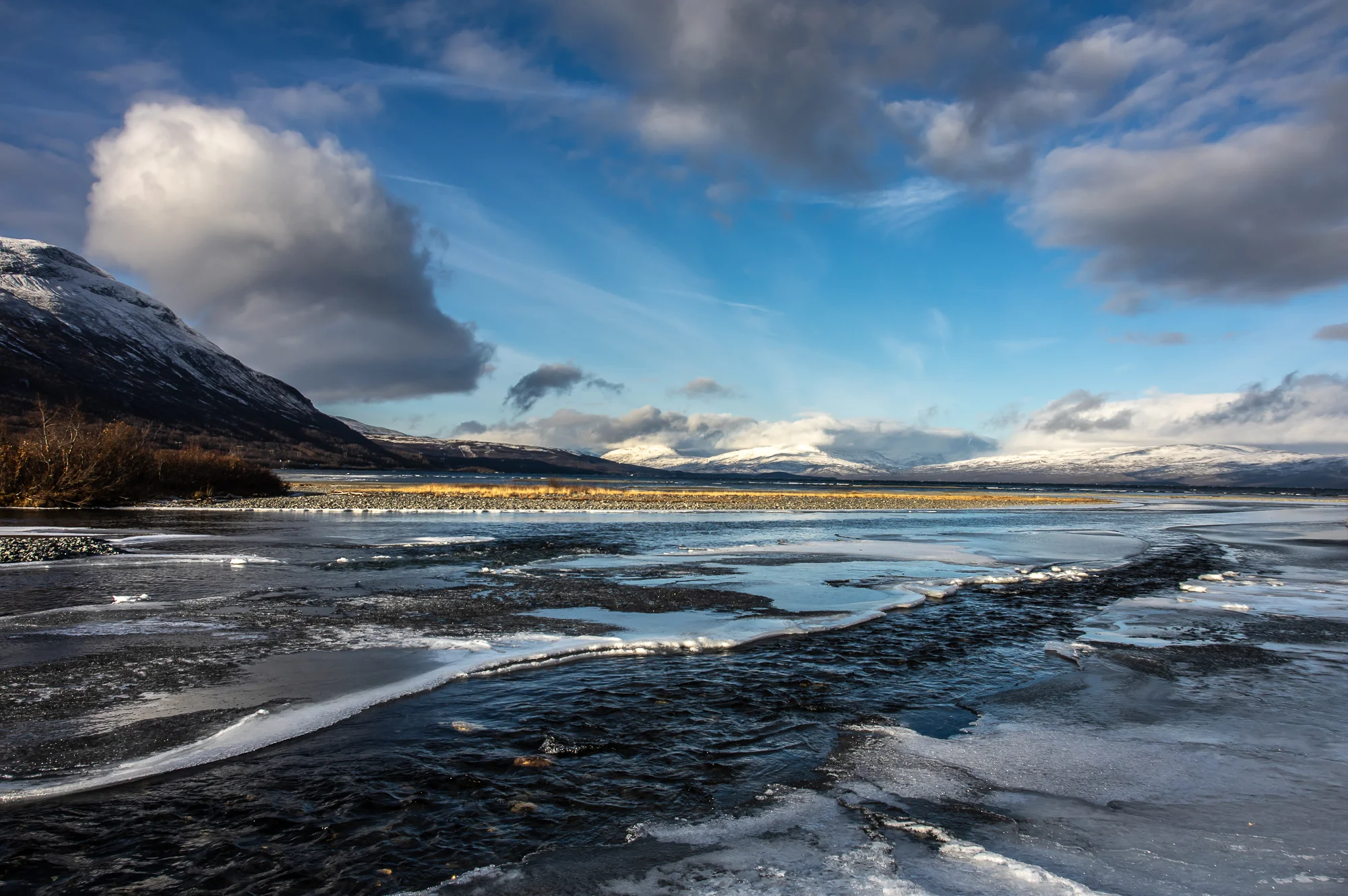 Boven de poolcirkel in Abisko, Zweden.