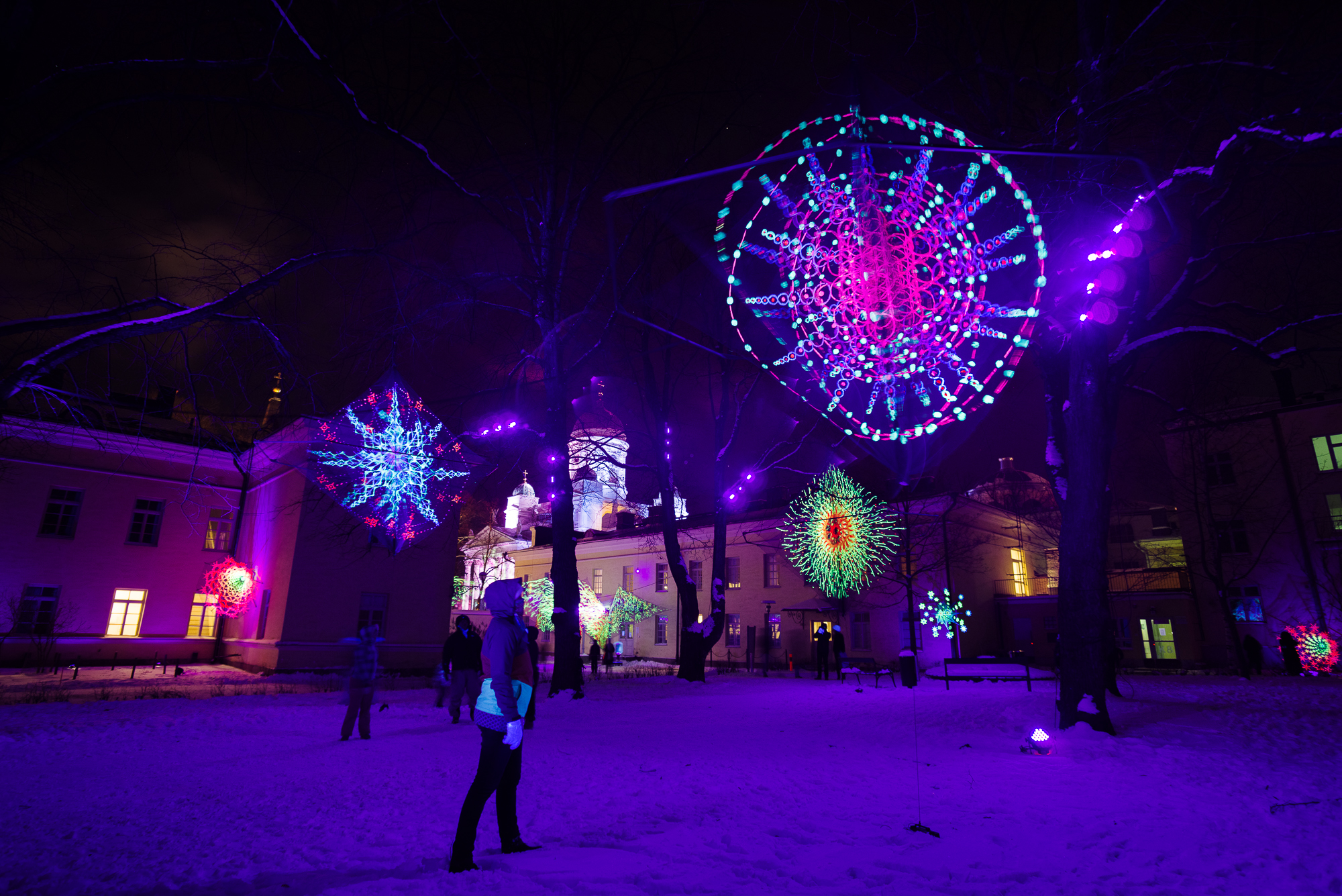 Winterfestival in Helsinki, Finland
