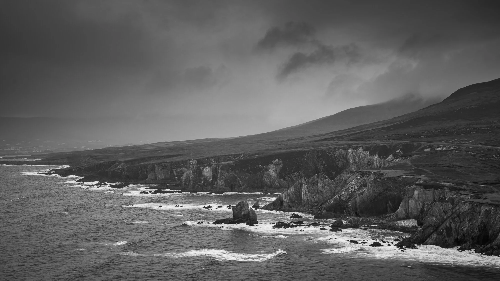Achill island in het verlaten noordwesten