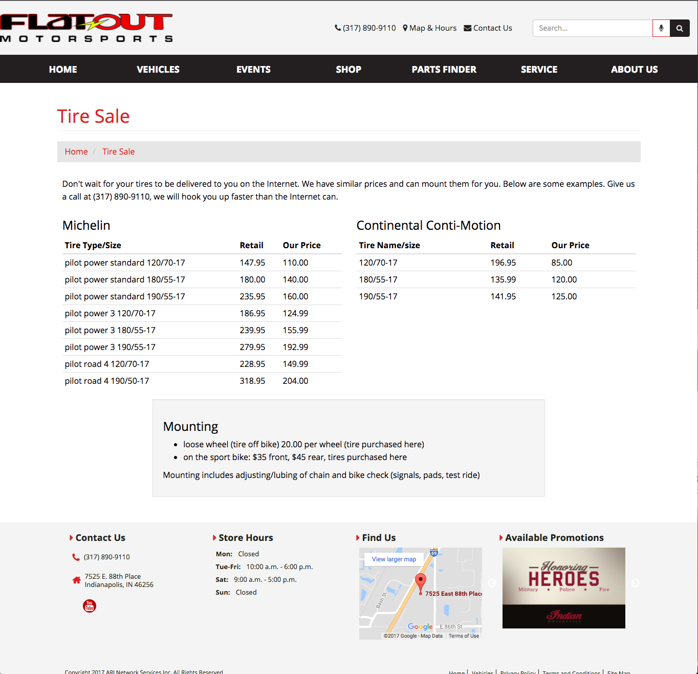 Tire Sale