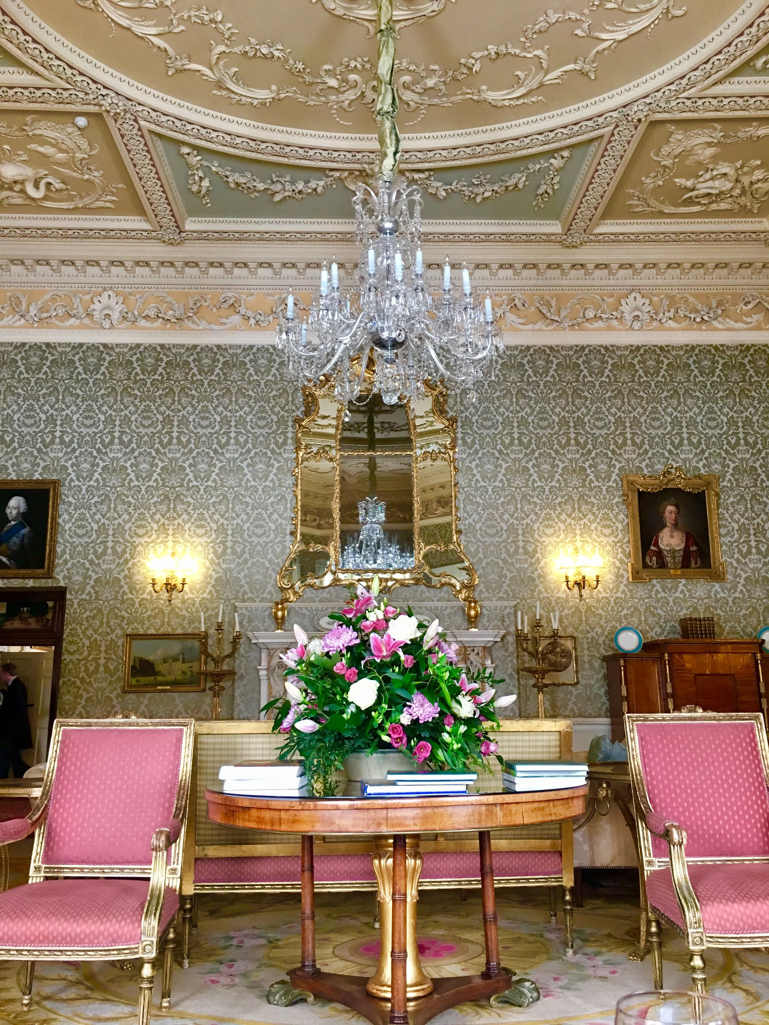 The Morning Room with Augusta, Princess of wales - Studio of Jean Baptiste Vanloo (top right)