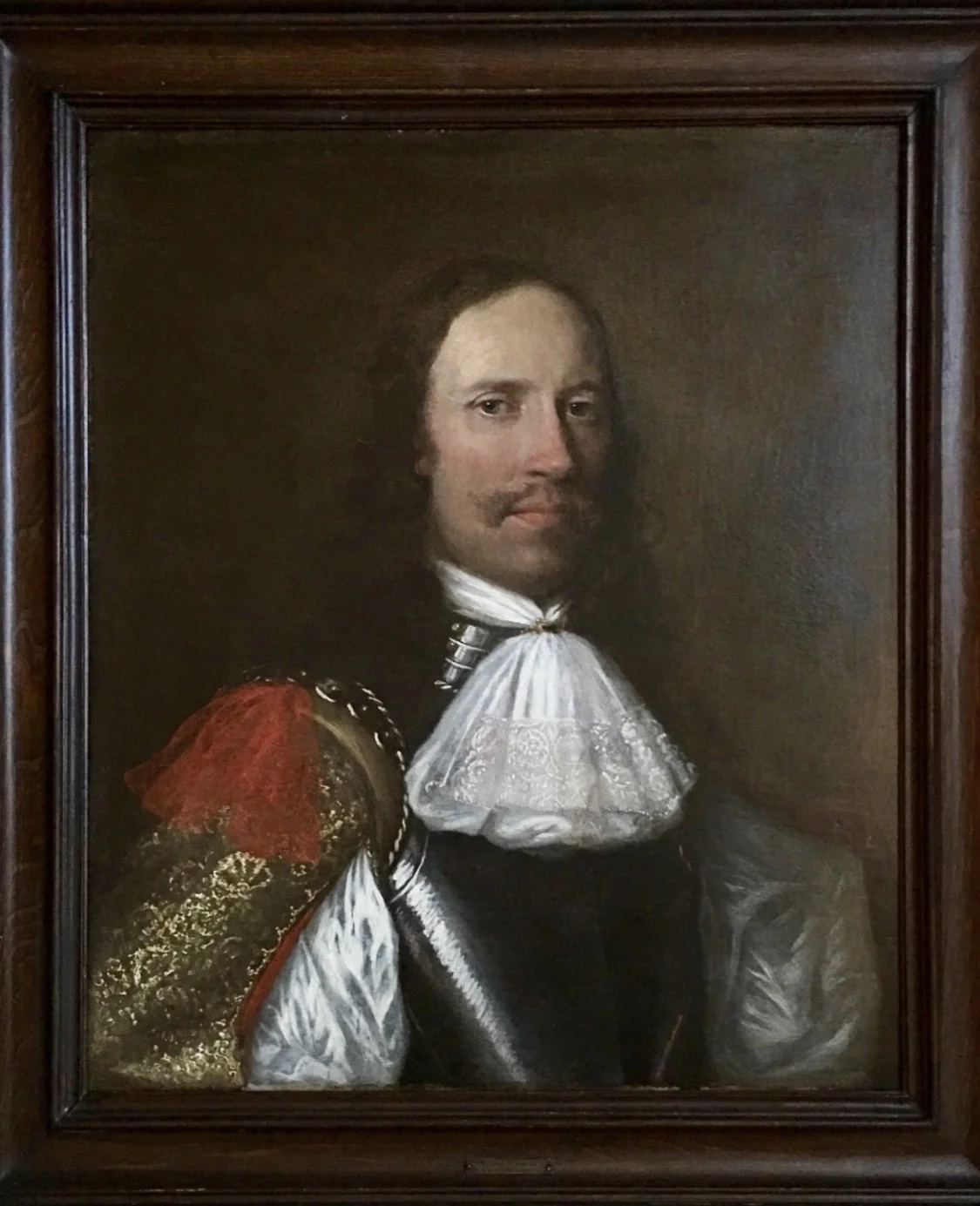 Portrait of an Officer in Armour - Circle of William Dobson.