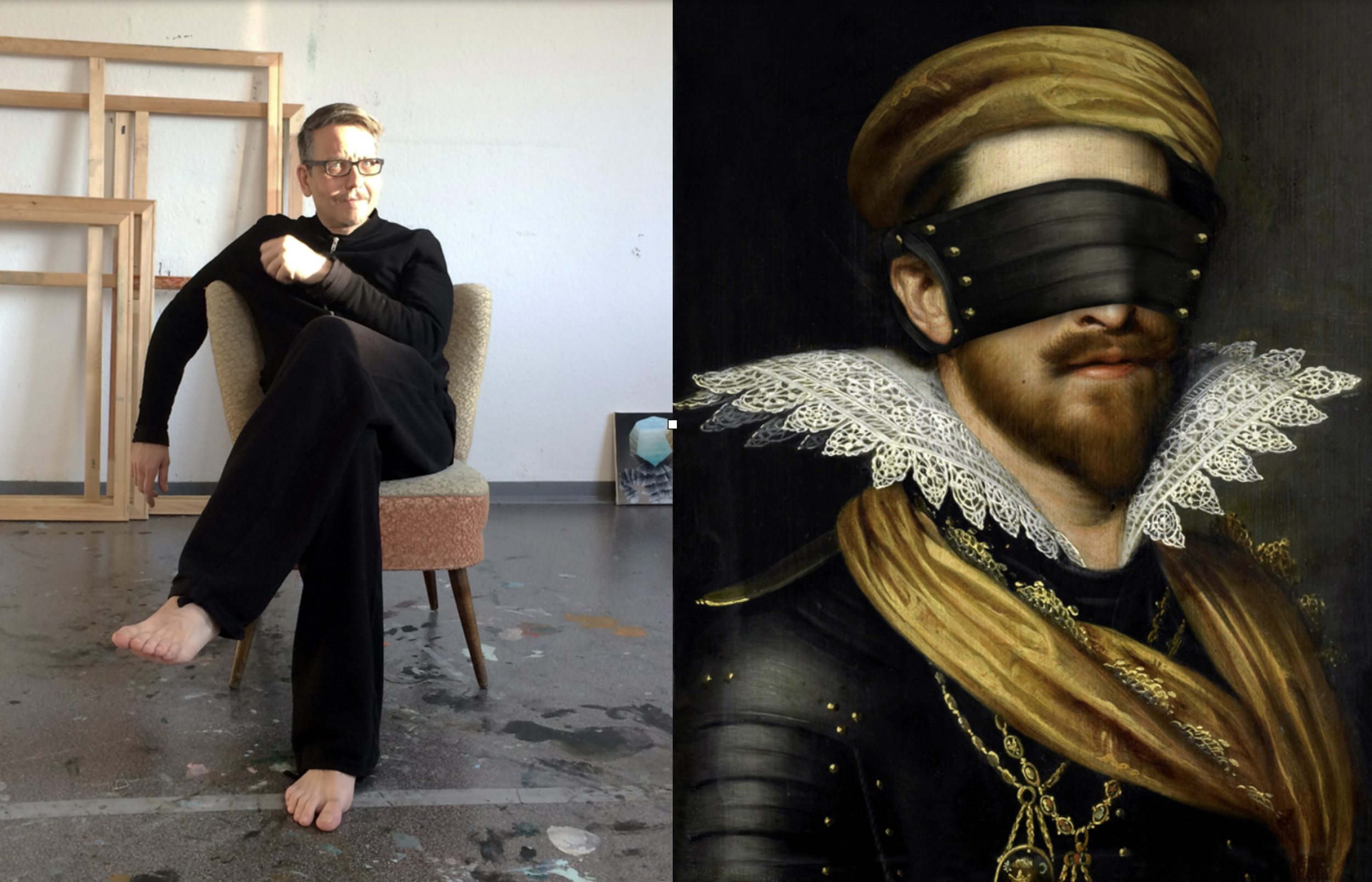 Left:Volker Hermes./ Right: Hidden van Ravesteyn, Fotocollage.