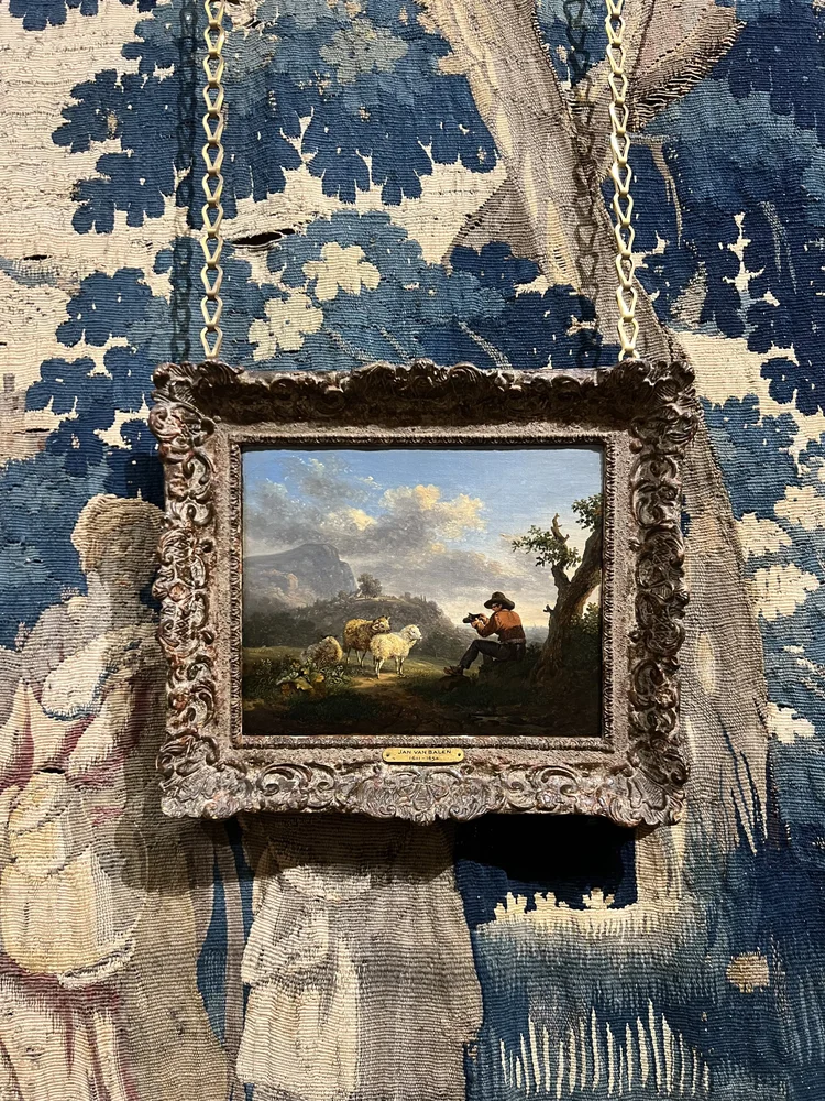 A SHEPHERD AT REST - ATTRIBUTED TO KAREL DUJARDIN. (Copy