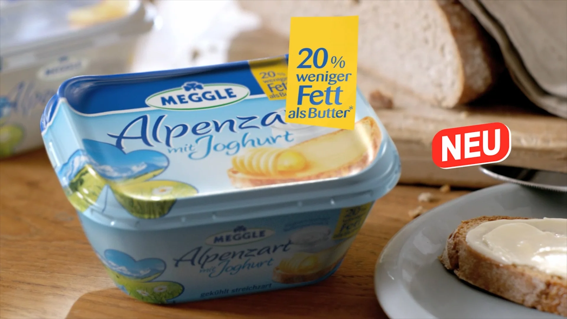 Neuer Packshot für Meggle Alpenzart!