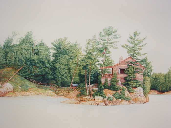 St. Joseph Island  1991  30x23  watercolor