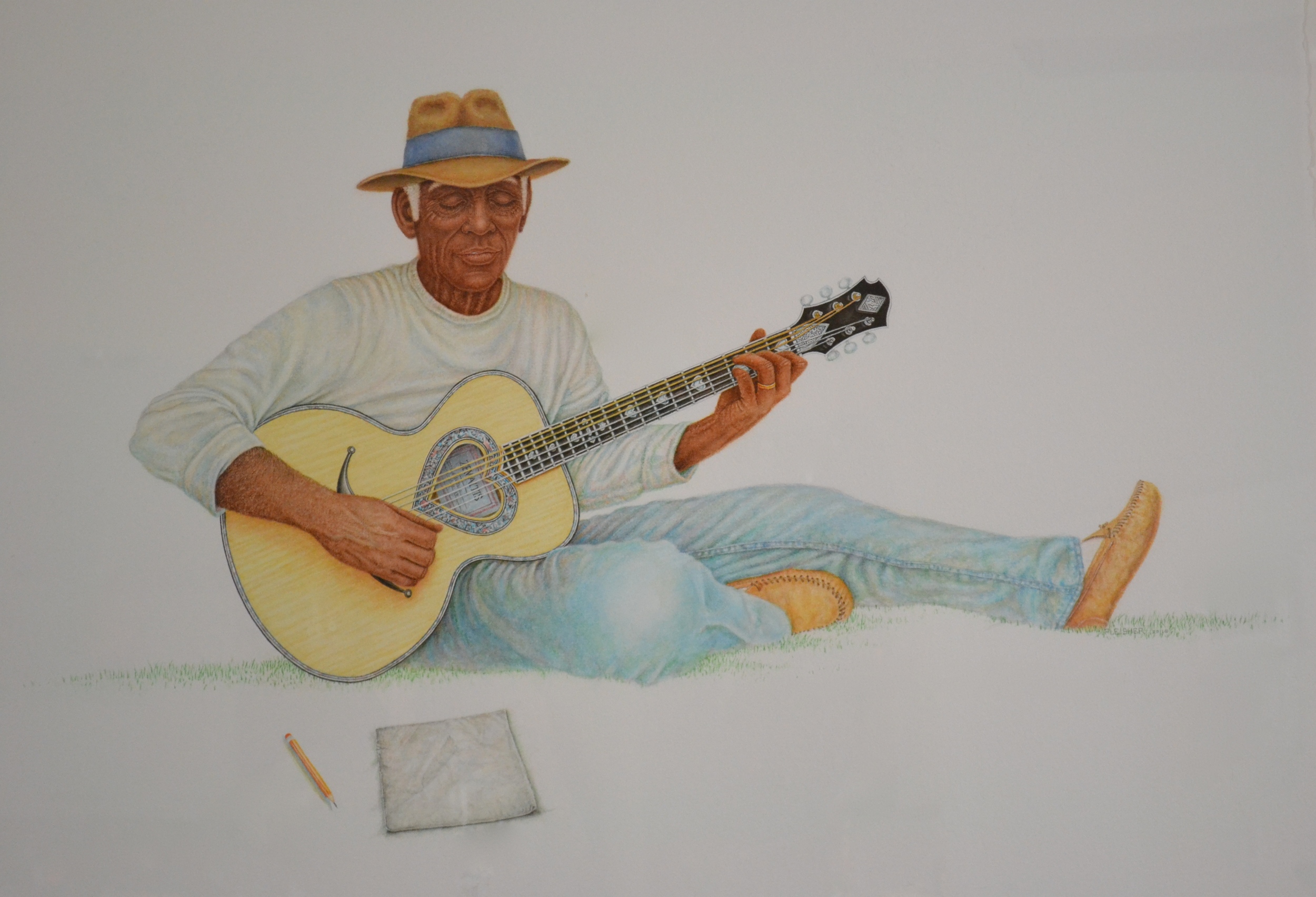 Songwriter  2011  40x30  watercolor