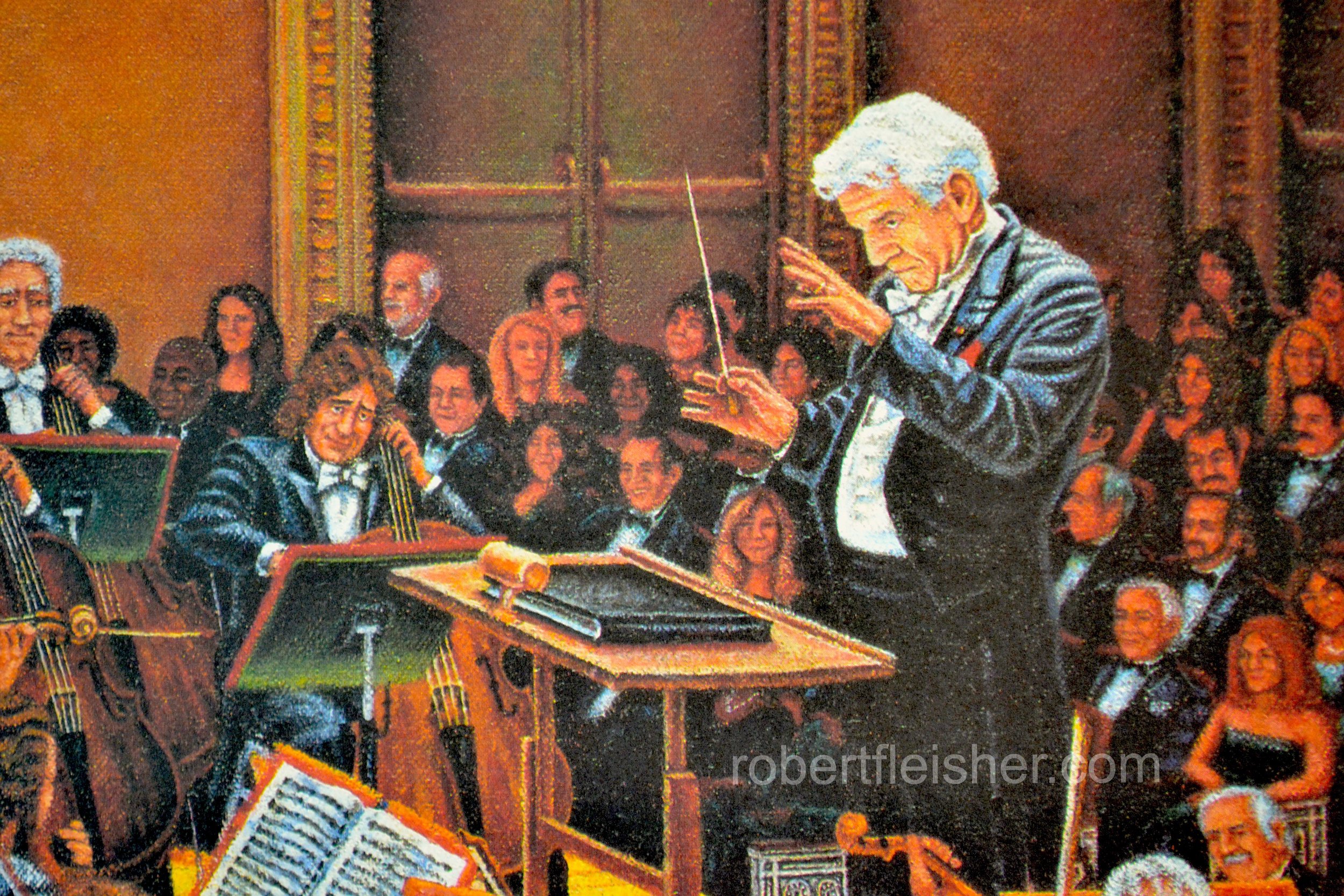 Orchestra detail  Leonard Bernstein  1989-1993  50x30  oil