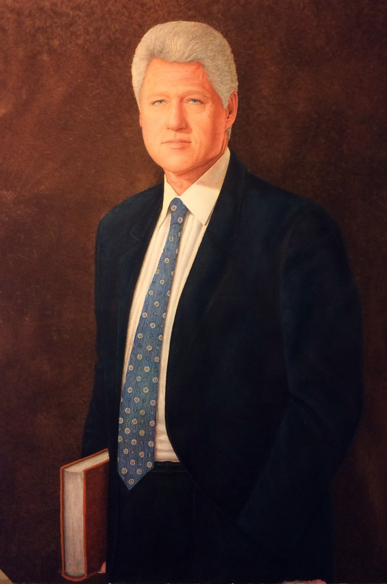 President Bill Clinton   1996   30 x 22   watercolor
