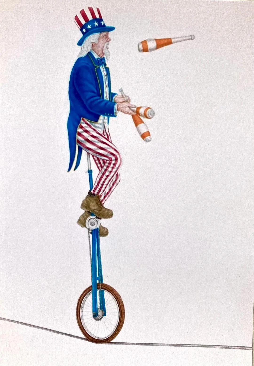Uncle Sam  2025  30 x 22 watercolor
