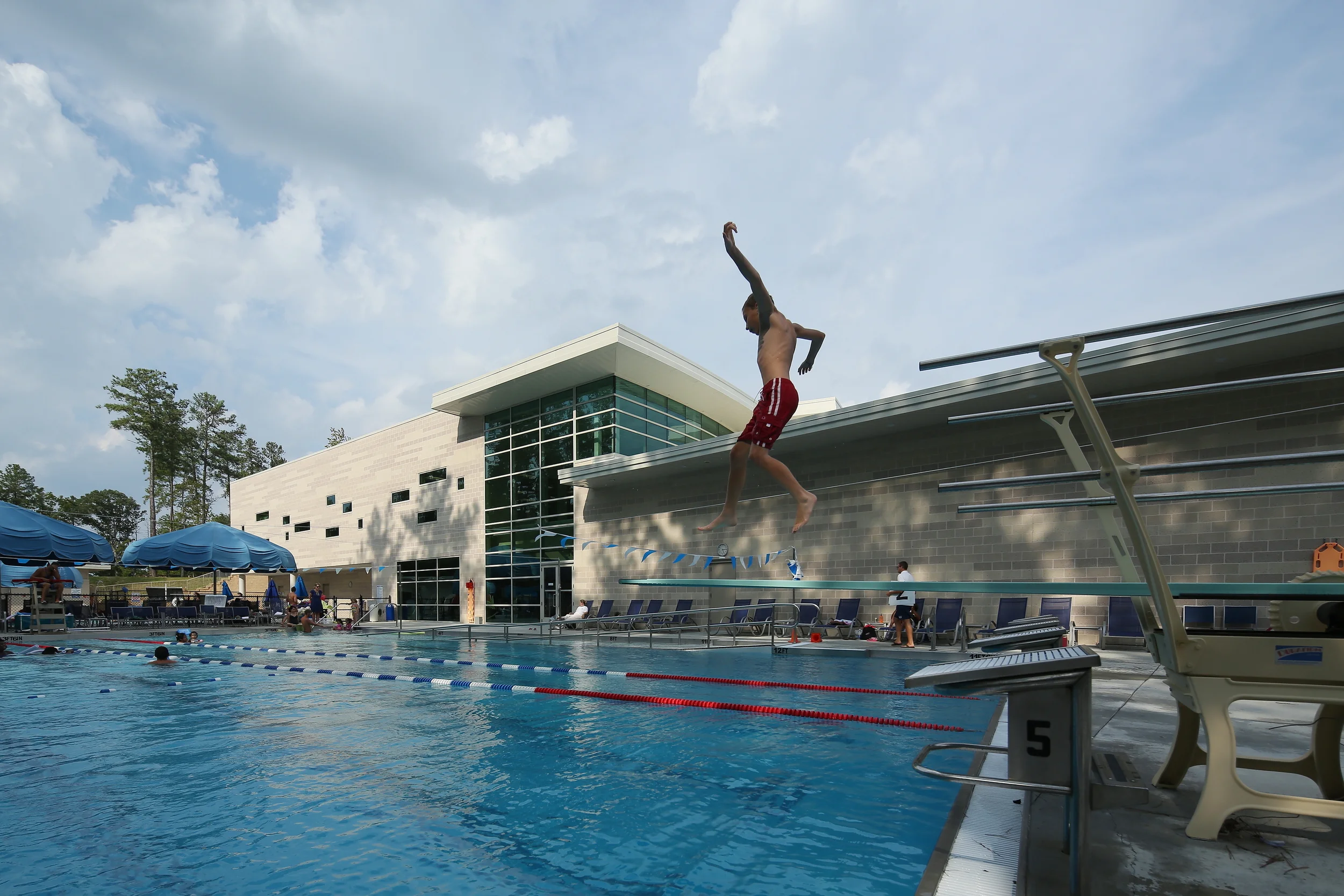   The community center includes: administrative areas; offices; physical fitness facilities: weight room, nautilus room, yoga studio, outdoor pool, &amp; locker rooms; classrooms &amp; training rooms; a large multi-purpose room; a commercial grade ki